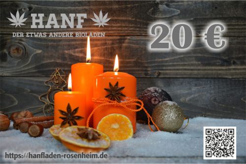 Geschenkgutschein Hanfladen Rosenheim , 20€
